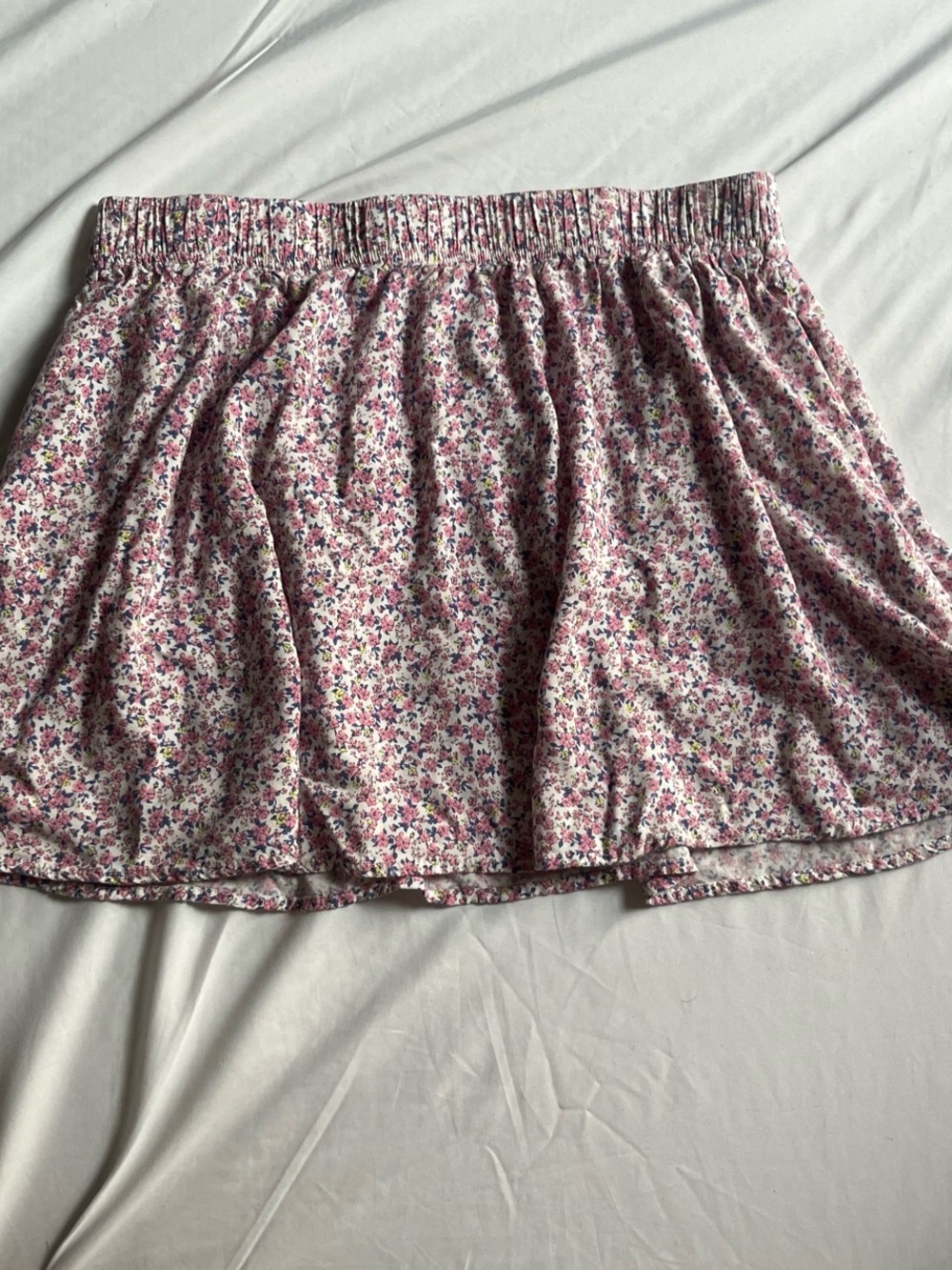 Roxy Pink Floral Elastic-Waist Skirt